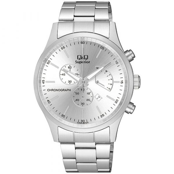 МЪЖКИ АНАЛОГОВ ЧАСОВНИК QQ SUPERIOR CHRONOGRAPH - C24A-001VY